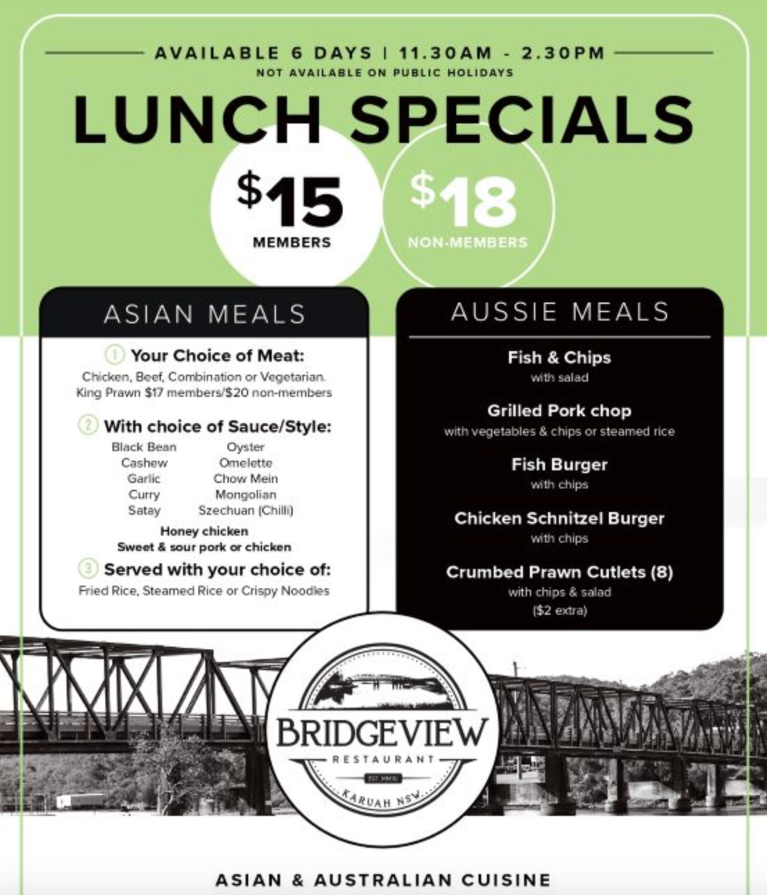 Friday Early Birds Lunch Cruze- Karuah RSL