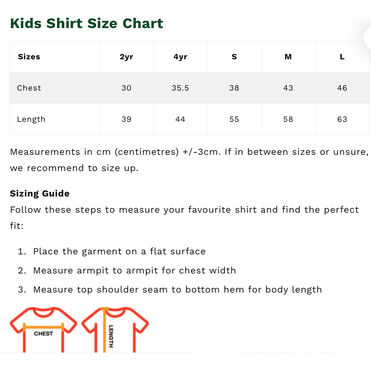 CHILD TSHIRT - VARIOUS COLOURS AVAILABLE